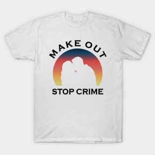 Chenford Make Out Stop Crime (black text) | The Rookie T-Shirt